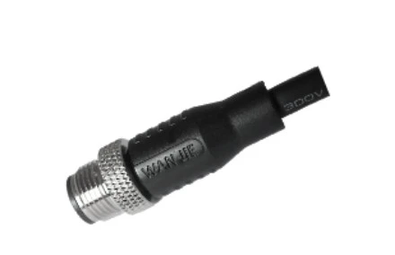 M12 Male UnShield A-کوڈنگ 8PIN PVC کیبل 2.0M M12X1.0