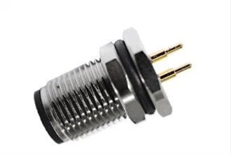 M12 Male Front Fastened A-کوڈنگ 8PIN M12*1.0
