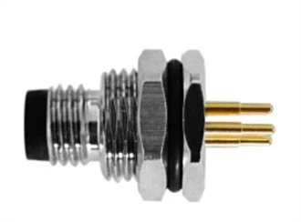 M8 مردانہ پینل فرنٹ فاسٹن A-کوڈنگ 3PIN M11*1.0