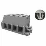 فکسڈ کالم کے ساتھ ریل - ماؤنٹ ٹرمینل بلاک 2.5 ملی میٹر